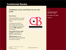 Tablet Screenshot of centennialbooksonline.com